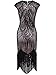 Vijiv 1920's Long Prom Dresses Beaded Sequin Art Nouveau Deco Flapper Dress