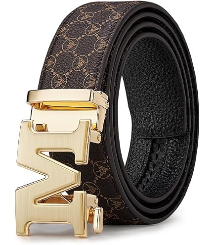 Cliont Mens Z Letter Buckle Leather Belt For Jeans at Amazon Men's