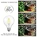 SHINE HAI G25 LED Vintage Filament Bulbs, 4W (40W Equivalent), 470 Lumens, 5000K Daylight White, 360° Beam Angle, E26 Base Globe Bulb, Pack of 6