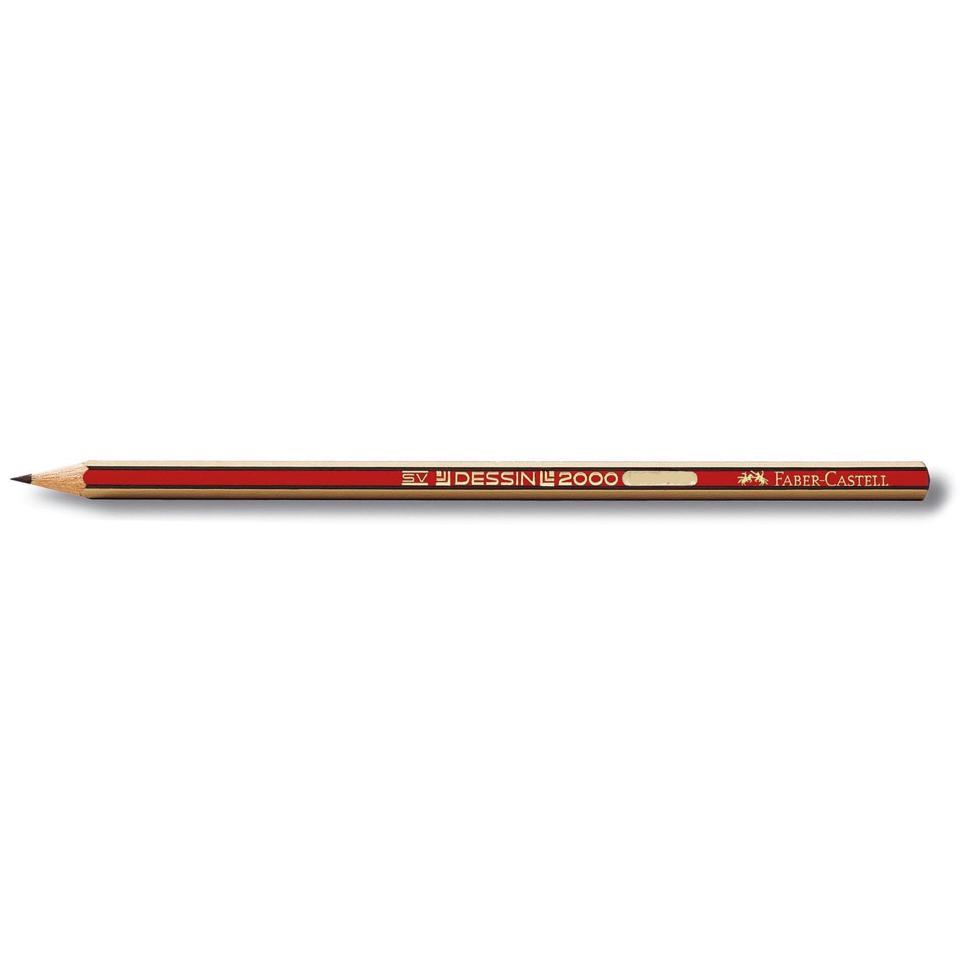 Faber Castell 2000 Nº2 B – Pencil, Pack of 12, Black
