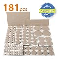 X-PROTECTOR Premium ULTRA LARGE Pack Furniture Pads 181 piece! Felt Pads Furniture Feet ALL SIZES - Your Best Wood Floor Protectors. Protect Your Hardwood & Laminate Flooring with 100% Satisfaction!