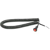 Momentary Small Push Button w/ 6' Wound Cord (Red)