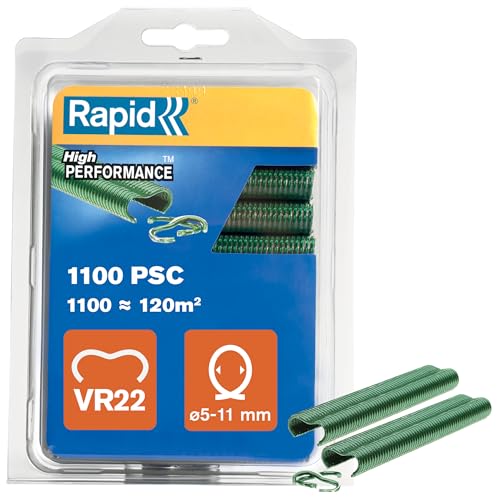 Rapid VR22 Galvanized Fence Hogrings for 5-11mm Netting Wire, 1100 Pack