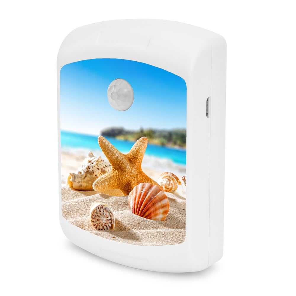 Talking Products, Motion Activated Sound Box with 4 Minutes of Pre-Recorded Relaxing Nature Sounds, Birdsongs, and Calming Music. Sound Therapy and Sleeping Aid (Beach)