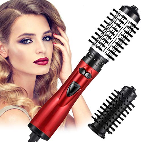 Hot Air Brush One-Step Hair Dryer Brush & Volumizer,Dry & Straighten & Curl & Comb 4 In 1 Salon Negative Ionic Hair Reduce Frizz And Static,Hair Styling Tools For Women And Girl All Types Hair