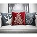 Homey Cozy Applique Gray Velvet Throw Pillow Cover, Merry Christmas Series Reindeer Horn Luxury Soft Fuzzy Cozy Warm Slik Decorative Gift Square Couch Cushion Pillow Case 20 x 20 Inch, Cover Only