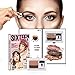 Turelifes Lazy Eyeshadow Stamp 16 brand Holiday Edition Everyday Magazine eye shadow with Double Colors Glitter Gradient Eye Shadow Palette Long Lasting (Double brown)