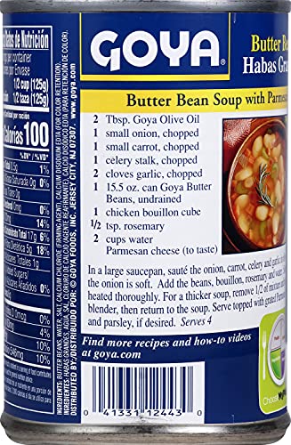 GOYA BUTTER BEANS, 15.5 OZ
