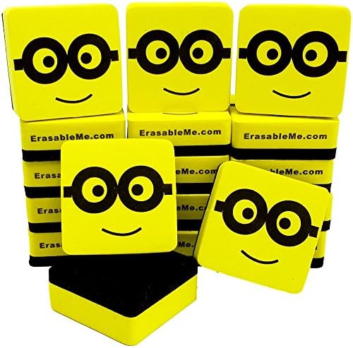 Dry Erase Erasers | Magnetic Whiteboard Eraser - 18 PK - for Home - Office - School - Classroom - Teacher