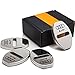 4pcs/lot New Arrival Stainless Steel Door Lock Decoration Cover Door Lock Cover Sticker For A1 A4 A5 A7 A8 Q3 AUDI A3 Q5 Car Styling (white)