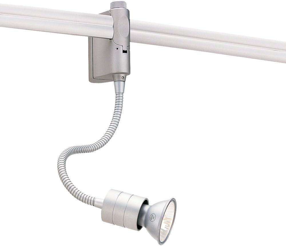 Nora Lighting NRS36302BN Low Voltage Ives Gooseneck44; Brushed Nickel Track Lighting Heads