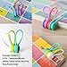 Lavince Magnetic Earphone Winder, 8PCS Magnetic Cord Winder Wrap for Headphones/Date USB Cable,Soft Silicone Earphone Cable Cord Organizer for iPhone/iPad/Samsung, Also Use as Bookmarks/Keychain