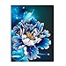 Embroidery，5D Full Drilled Diy Diamond Painting Cross Stitch Square Diamond Embroid (Size 30 26cm-Blue)