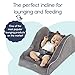 hiccapop Day Dreamer Baby Seat Lounger for Infants, Charcoal Gray