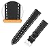 Leather Band for Galaxy Watch Active/Galaxy Watch 42mm / Gear Sport/Gear S2 Classic, Fintie 20mm Quick Release Genuine Leather Replacement Strap Wrist Bands with Adjustable Classic Buckle - Black