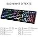 IVSO Semi Mechanical Gaming Keyboard Led Backlight Illuminated USB Wired Gaming Keyboard with 19 Anti Ghosting Key for Mac and Windowsthumb 3