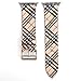 38/40mm Leather Watch Band for Apple Watch Series 1 2 3 4 Plaid Strap for iwatch Belt Wristwatch Bracelet. (Plaid 1-38/40)