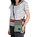 Shiaili Unisex Mini Canvas Crossbody Phone Pouch Twins Bag (Green)