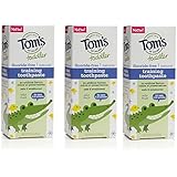 Tom's of Maine Toddlers Fluoride-Free Natural Toothpaste in Gel, Mild Fruit, 1.75 Ounce, 3 Count