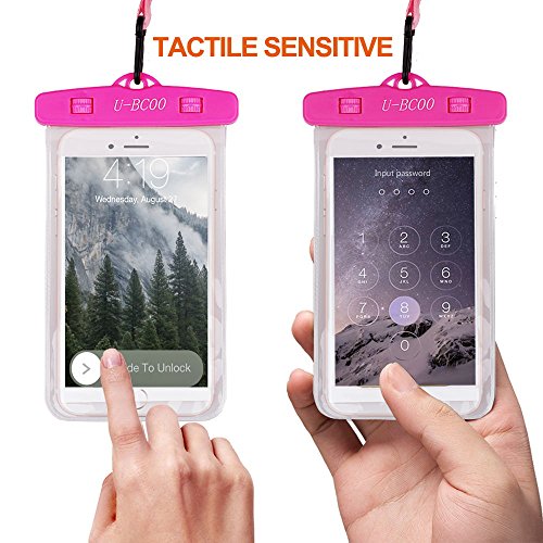 U-BCOO New Pvc Waterproof Case For Kayaking / Ski / Gliding / Boating / Surfing, For Iphone8 / 8 Plus / 7/7 Plus / Galaxy / Google Pixel / Lg / Htc(black)