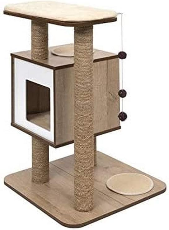 Vesper Cat Tree, Base, Oak, 52062 Pet Supplies