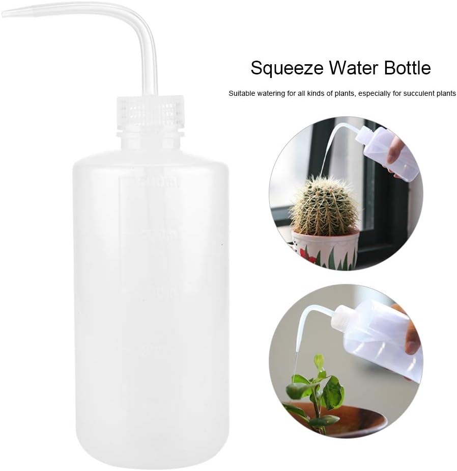 Plastic Squeeze Watering Bottle/Can for Succulents Plants with Narrow Mouth and Scale Mark - Image 5