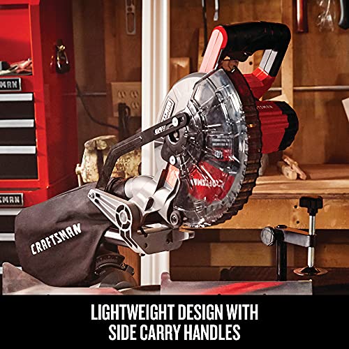 CRAFTSMAN V20 Miter Saw Kit, 71/4 inch, Cordless, Battery and Charger