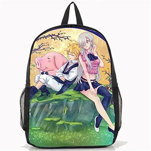 YOYOSHome Anime The Seven Deadly Sins Cosplay College Bag BookBag Rucksack Backpack School Bag