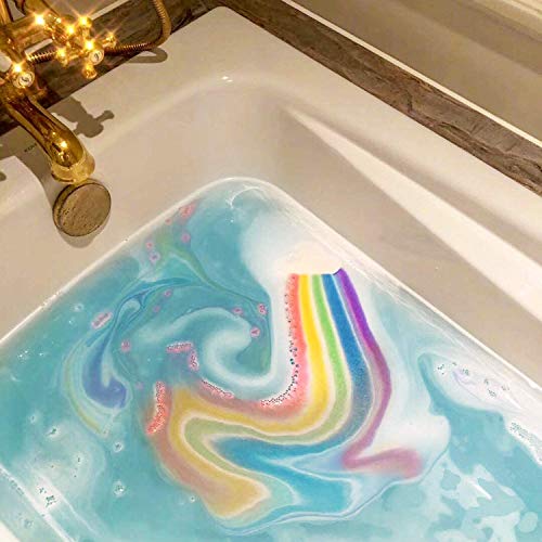 Magical Rainbow Cloud Bath Bombs Colorful Set of 1 Fizzy 180 g