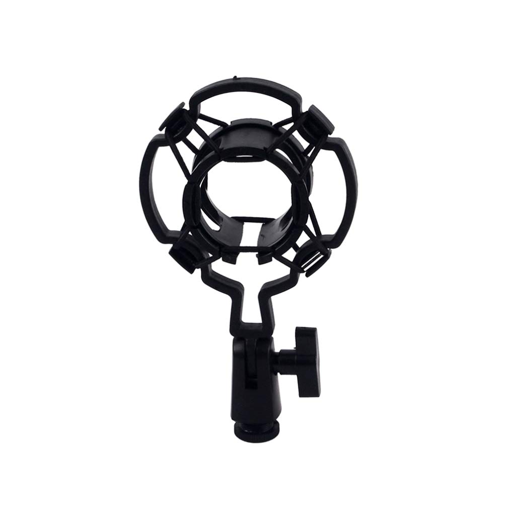 Milisten Microphone Shock Mount Microphone Anti-Vibration Suspension Shock Mount Clip for Studio Condenser Sa18 Black