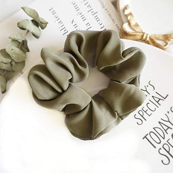 Amazon Com Hair Tie Trendy Hair Scrunchie Ring Elastic Pure