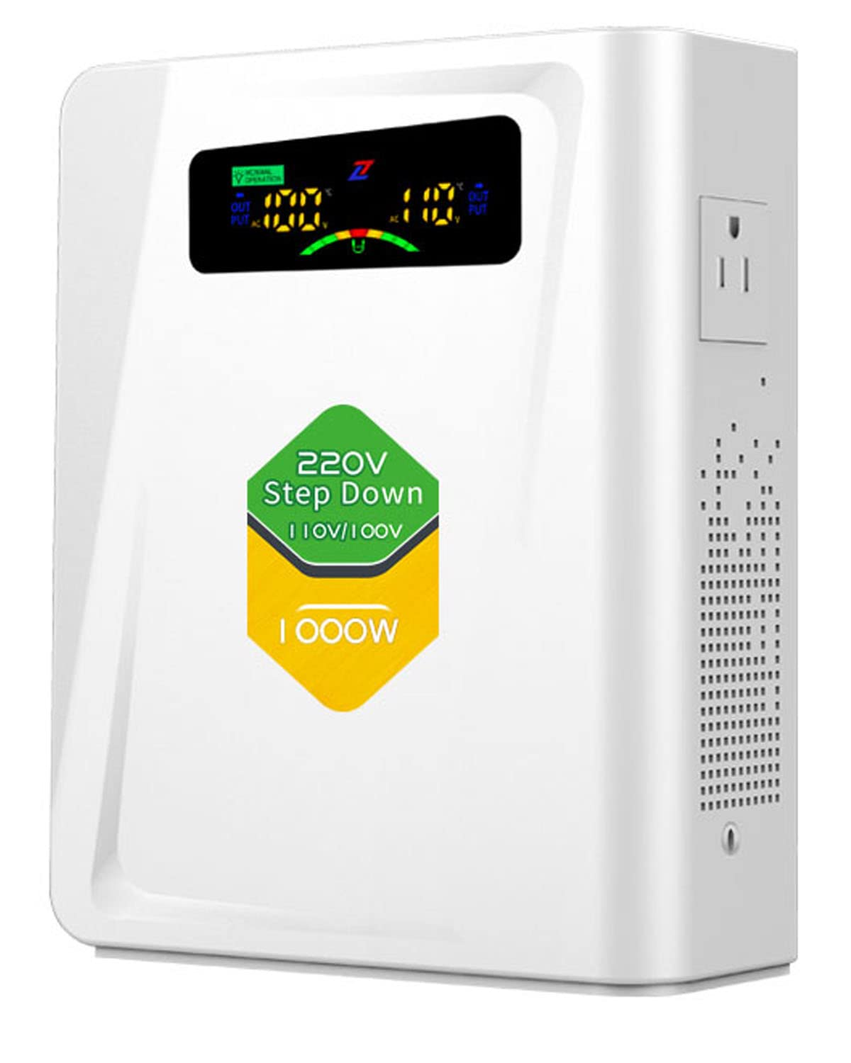 220v to 110v Step Down Transformer 1000W Power Voltage Converters, No Noise, Ten Protection Functions, Suit for Coffee Machines, Rice Cookers and Other US Appliances Used in Europe