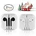 KONGFU MING mf121702 In-Ear Wired Earphones for iPhone 6S/6/5 Android Phone Samsung/Huawei/One Plus/Xiaomi Phone Earbuds Laptop Mp3/4/5 Speaker - White/Black - 2 Piece