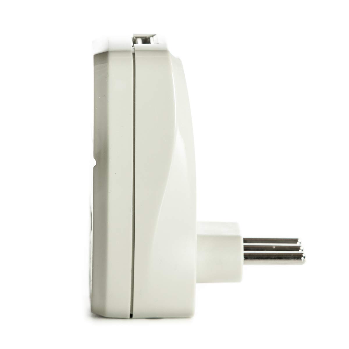 OREI 3 in 1 Italy Travel Adapter Plug with USB and Surge Protection - Grounded Type L - Italy & More - CE Certified - RoHS Compliant WPU-L-GN