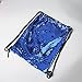 Drawstring Gym Sport Bag,Portable Sequin Drawstring Bag Backpack for Sports Outdoor Travel Pack (Blue)