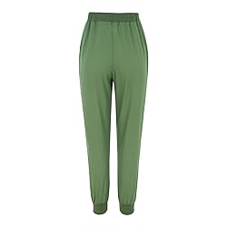 Pants for Women Drawstring Back Elastic Waist