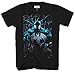 Marvel mens Gleaming Spidey Short Sleeve T-shirt T Shirt, Black, Large US