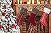 SANNO 18 inch Large Bulk Red Christmas Stocking with Luxury Fur, Cable Knit Christmas Stockings with Plush Faux Fur for Family Holiday Decorations, Knitted Rustic Xmas Stockings Cream or Burgundy