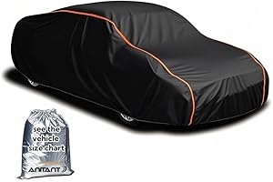ANITANT Waterproof Sport Car Cover, Super Lightweight Small Outdoor Car Cover Rain Car Covers for Automobiles All Weather Waterproof Fit Coupe 163" to 178"
