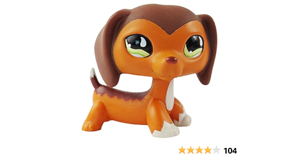 Amazon Com Littlest Pet Shop Dachshund Savvy Savvanah Reed Lps Dog Figure Toy 675 Toys Games
