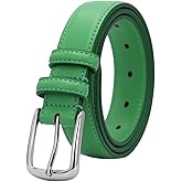 Huyfhksd Women's Belt Fashion Multicolored Waist Leather Belts for Jeans Pants with Pin Buckle