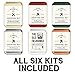 The Carry On Cocktail Kit Old Fashioned, Moscow Mule, Gin and Tonic, Bloody Mary, Hot Toddy, Champagne Cocktail - 6 Pack Carry On Cocktail Kit Holiday Set, Six Carry On Cocktail Kits Makes 12 Drinks