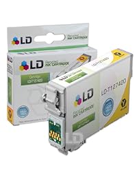 LD juego de cartuchos de alto rendimiento remanufacturados para Epson T127, negro T127120, cyan T127220, magenta T127320, amarillo T127420
