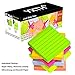 30 Pack Lined Sticky Notes 3x3 Bulk, Bright Colorful Sticky Notes with Lines, Super Sticking Power Stickies Strong Adhesive, 80 Sheets/Pad, Easy Post Notes for Study, Works, Office