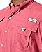 Columbia Men's Bahama II UPF 30 Short Sleeve PFG Fishing Shirt, Sunset Red, Small