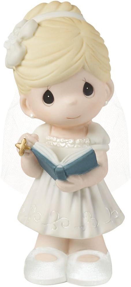 Precious Moments, This Is The Day The Lord Has Made Bisque Porcelain Girl Figurine, For Girl, 153006