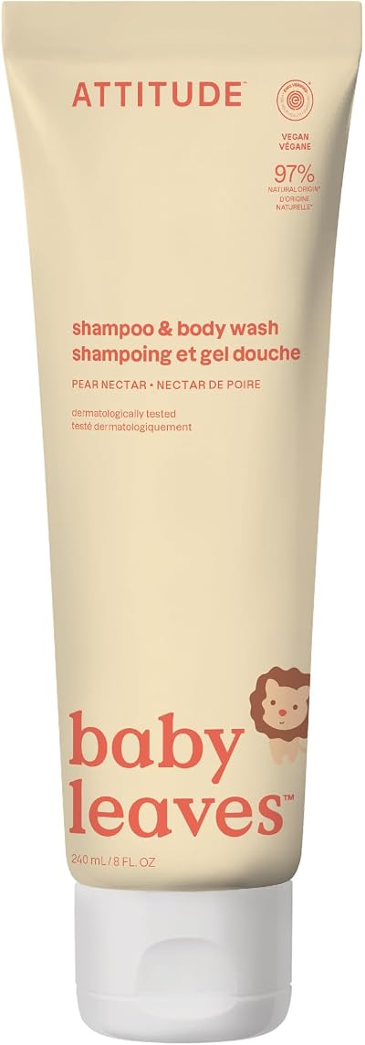 ATTITUDE 2-in-1 Baby Shampoo & Body Wash Pear Nectar 240 mL