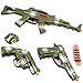 TukTek Kids First Elite Force Military Play Toy Gun Set of 5 w/ Rifle & Pistols for Boys & Girls