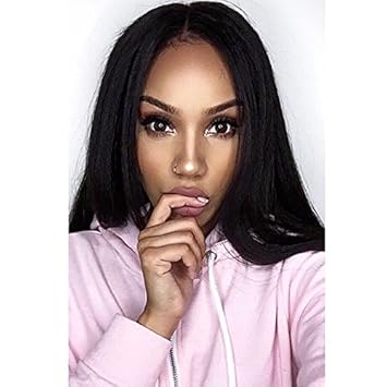 Doubleleafwig Kinky Straight Coarse Italian Yaki Short Style