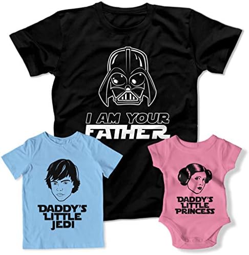 I Am Your Father Daddy's Little Princess Family Matching Outfits Matching Family Shirts TEP-1971-72-73